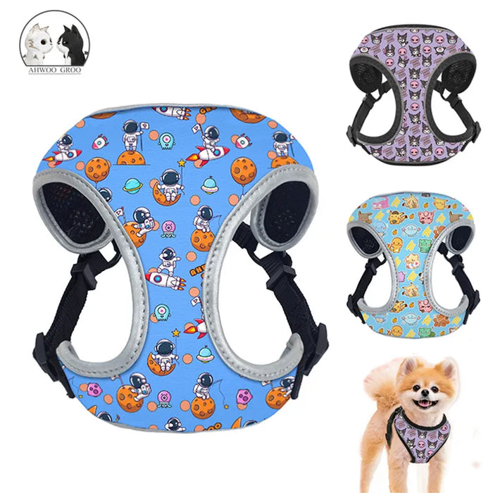 Reflective Dog Cat Harness Vest for Small Medium Dogs