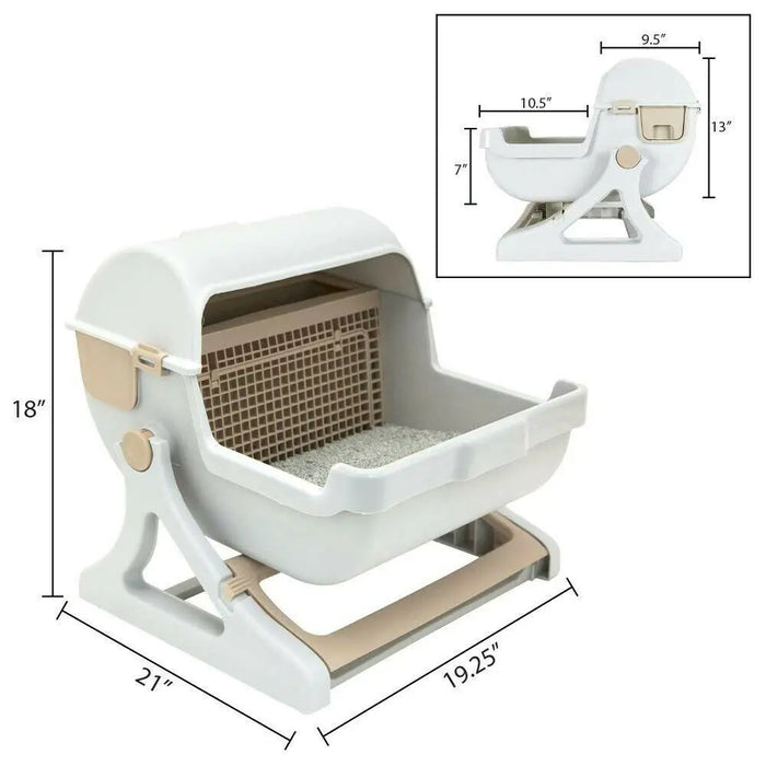 Pet Semi-Automatic Luxury  Cat Litter Box