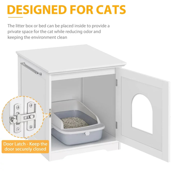 Beautiful Enclosed Cat Litter Box