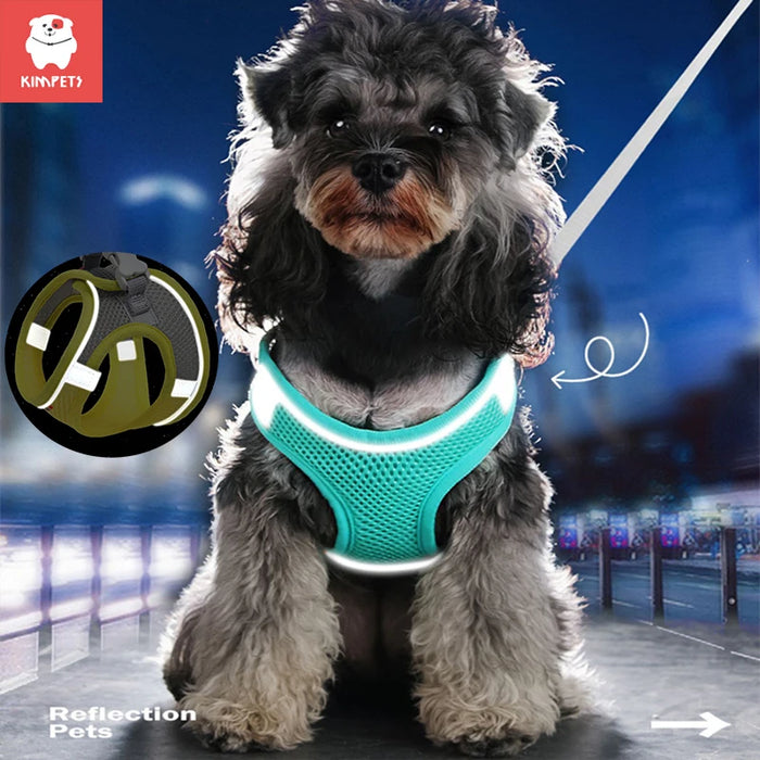 Kimpets Breathable Reflective Adjustable Vest Harness